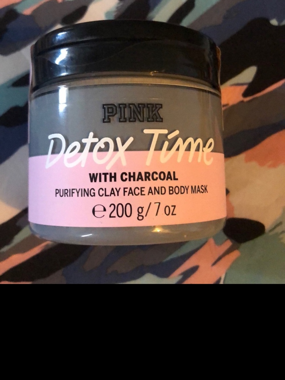 Victoria Secret PINK Detox Time Purifying Clay Face and Body Mask with Charcoal